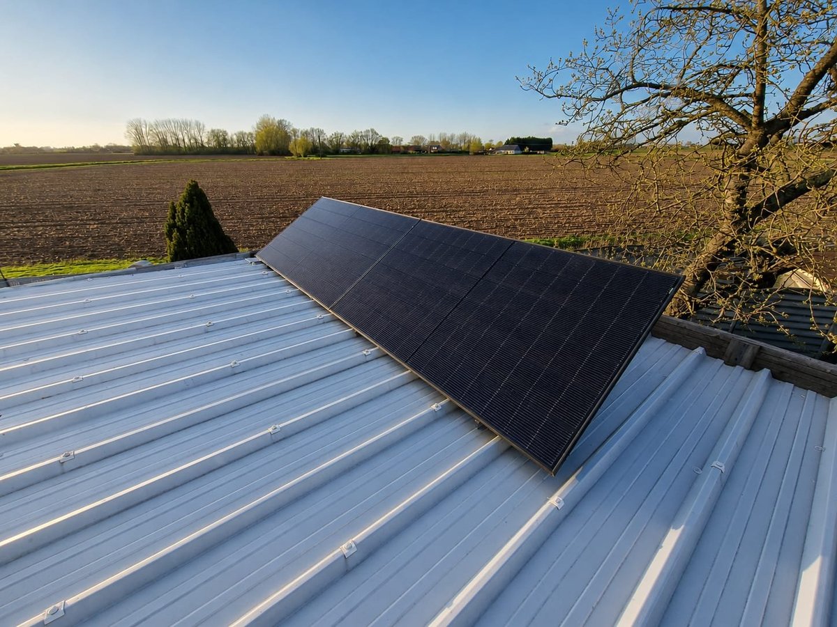 Pose des modules solaires